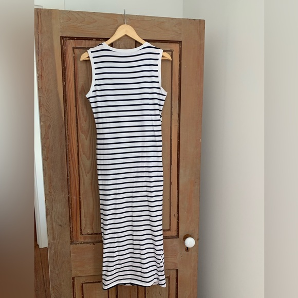 Michael Stars | blue+white stripe pencil dress | L | NWOT - Picture 2 of 5